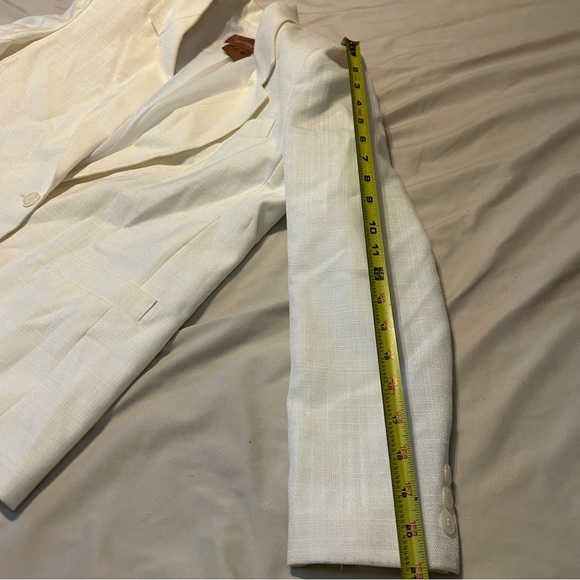 Vintage Worthington Blazer | 12 Petite | Off-White Textured Single Button 🇺🇸 - Picture 7 of 7